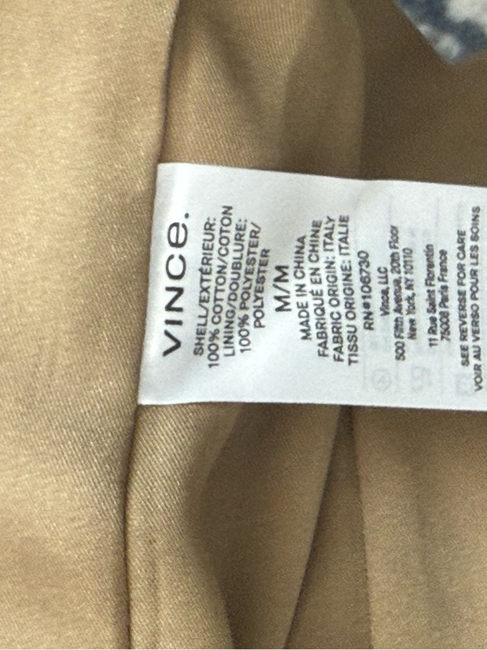 Vince Single Breasted Trench Coat NWT - Classic Cool Girl Sz Medium - Picture 9 of 12